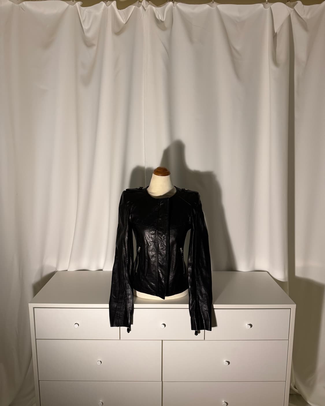 crop lambskin leather jacket 상품이미지1
