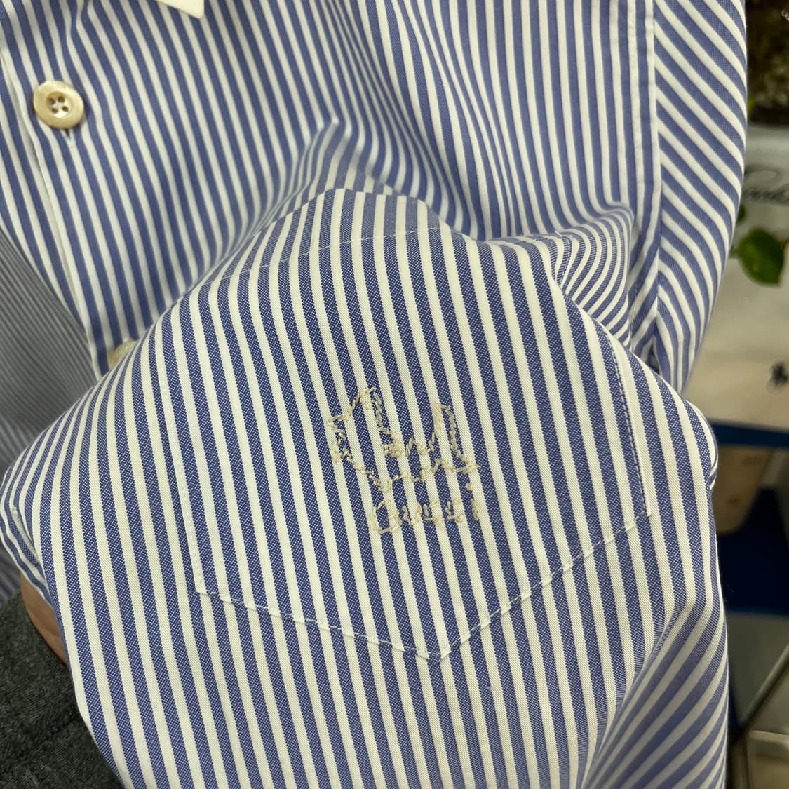 구찌 스티치로고 스트라이프 셔츠 41(16) 상품이미지4