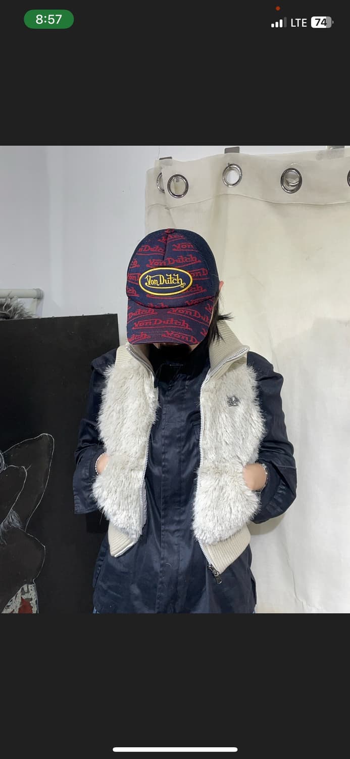 본더치 패치 스펠아웃 패턴 매쉬 볼캡 모자  상품이미지2