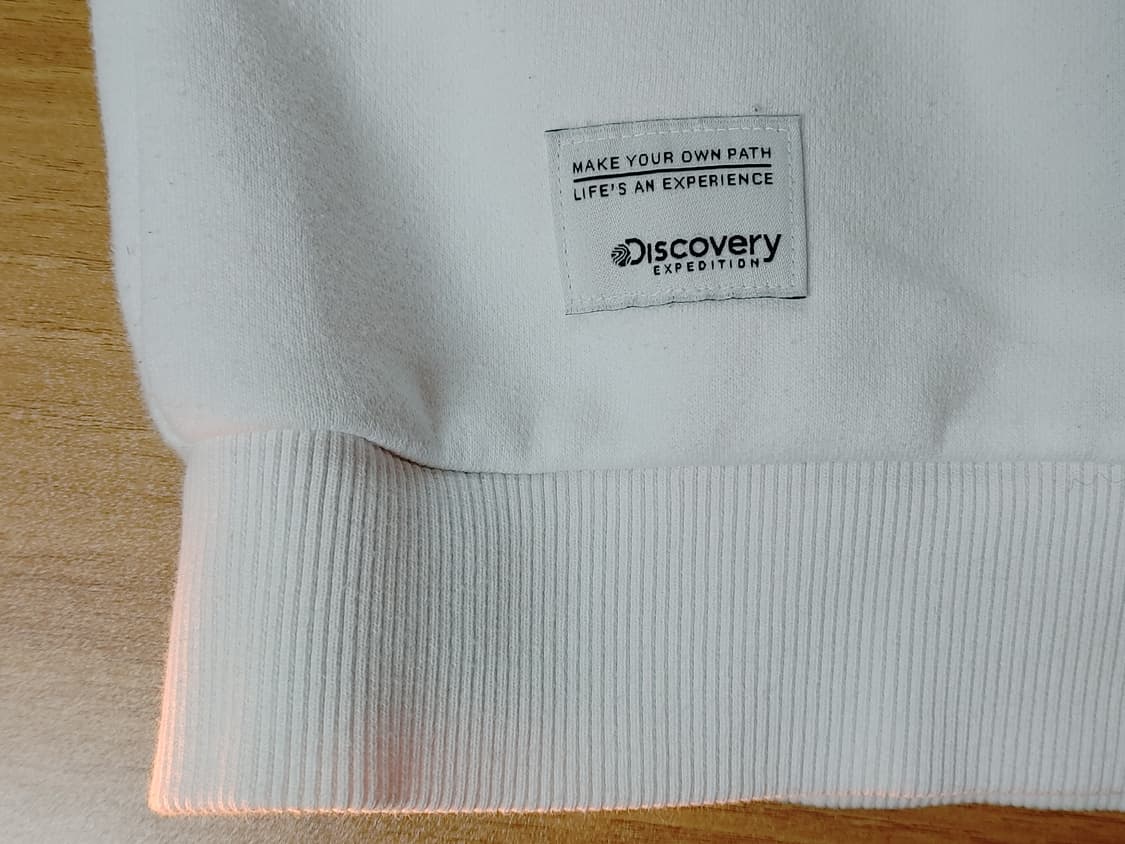 Discovery 디스커버리 안감기모 화이트 맨투맨 상품이미지6