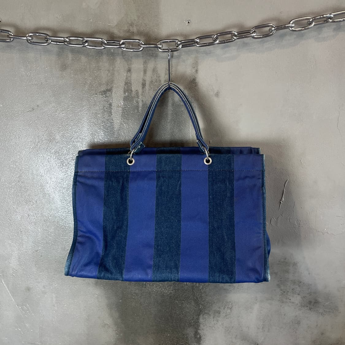 90s 꼼데가르송 데님 스트라이프 백 상품이미지1