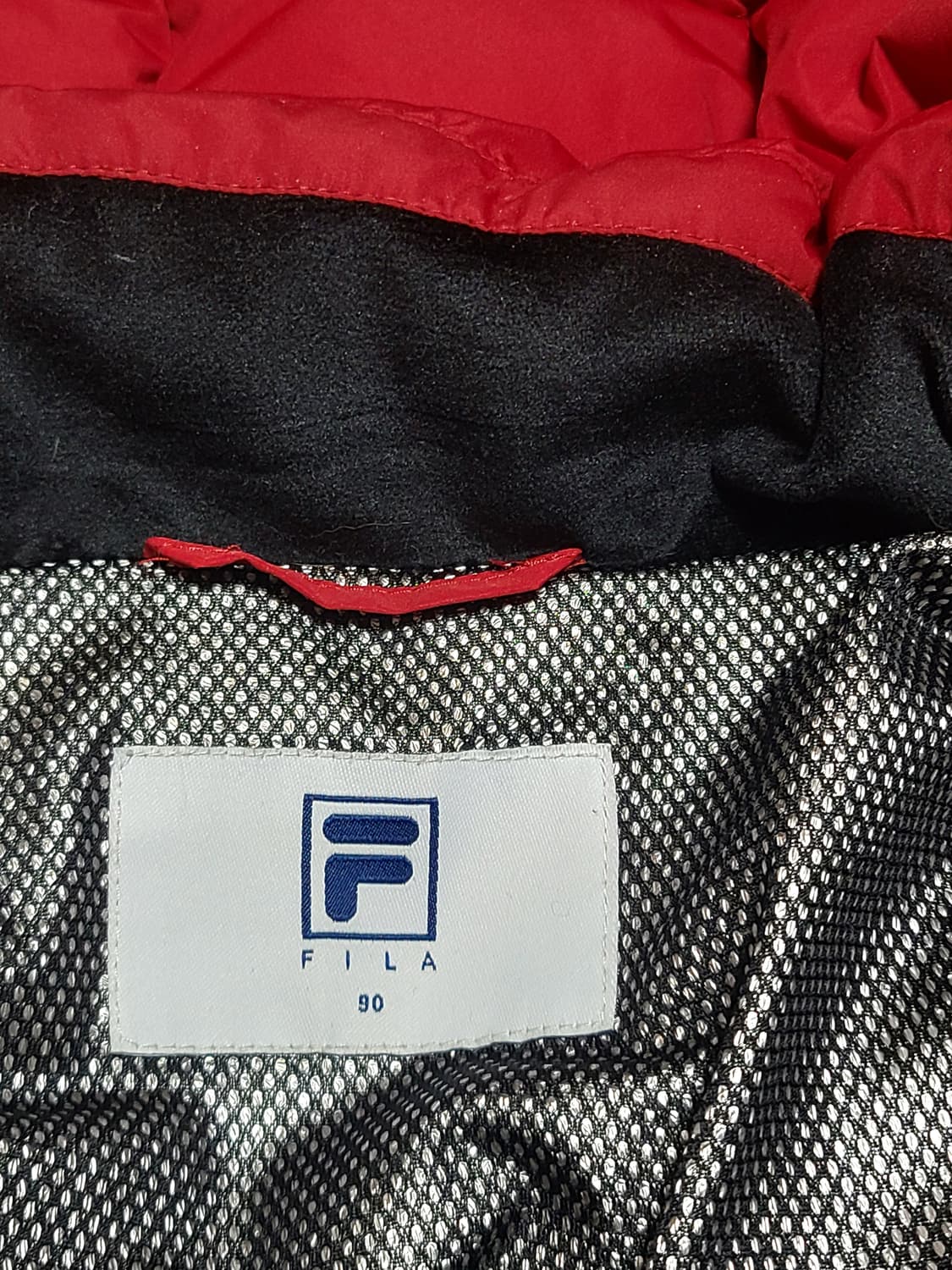 휠라 빨간색  폴리 패딩 90 상품이미지6