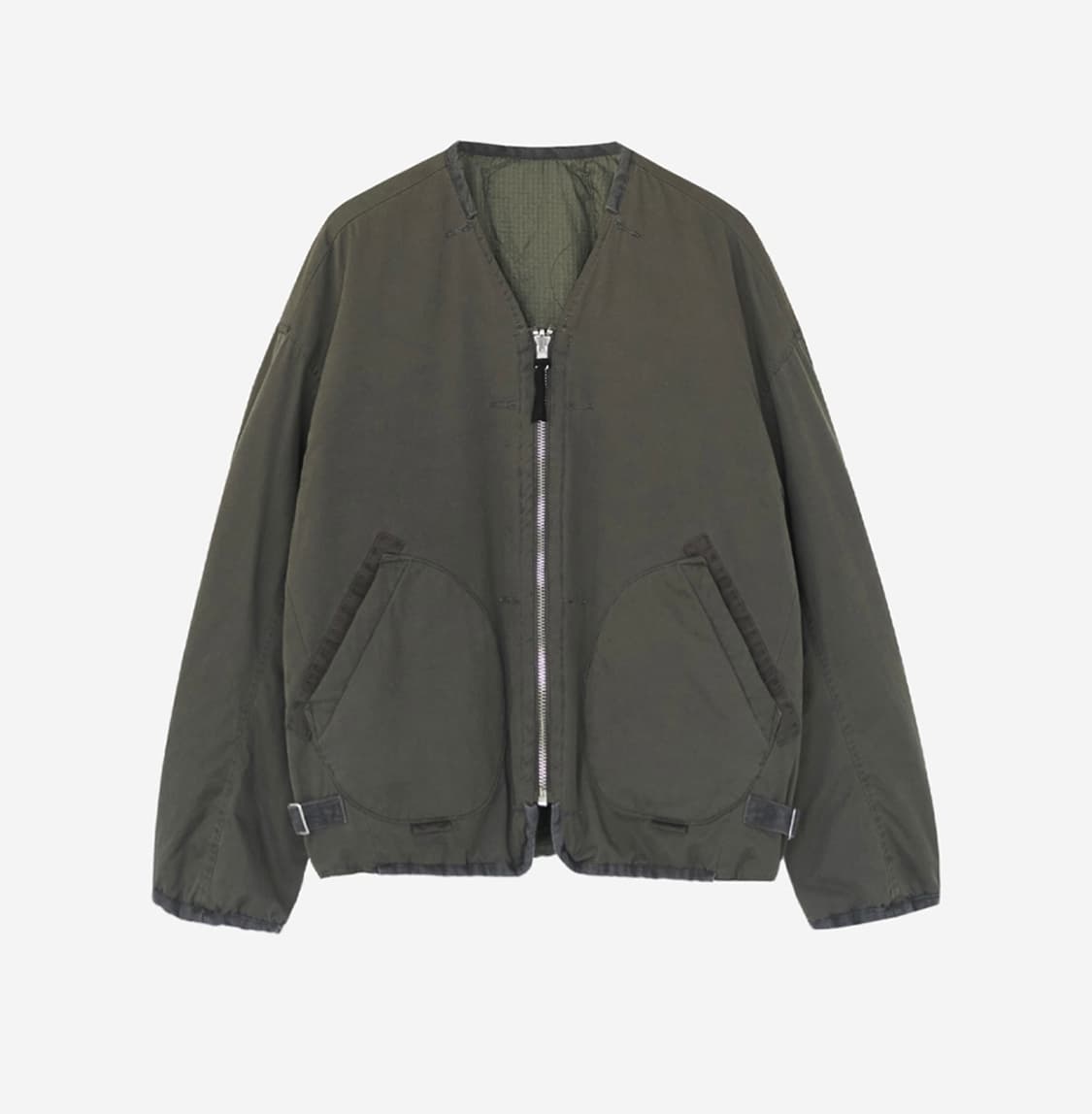 [3] 폴리테루 24fw 라이너 유즈드 올리브 + 퀼티드 그린 상품이미지1
