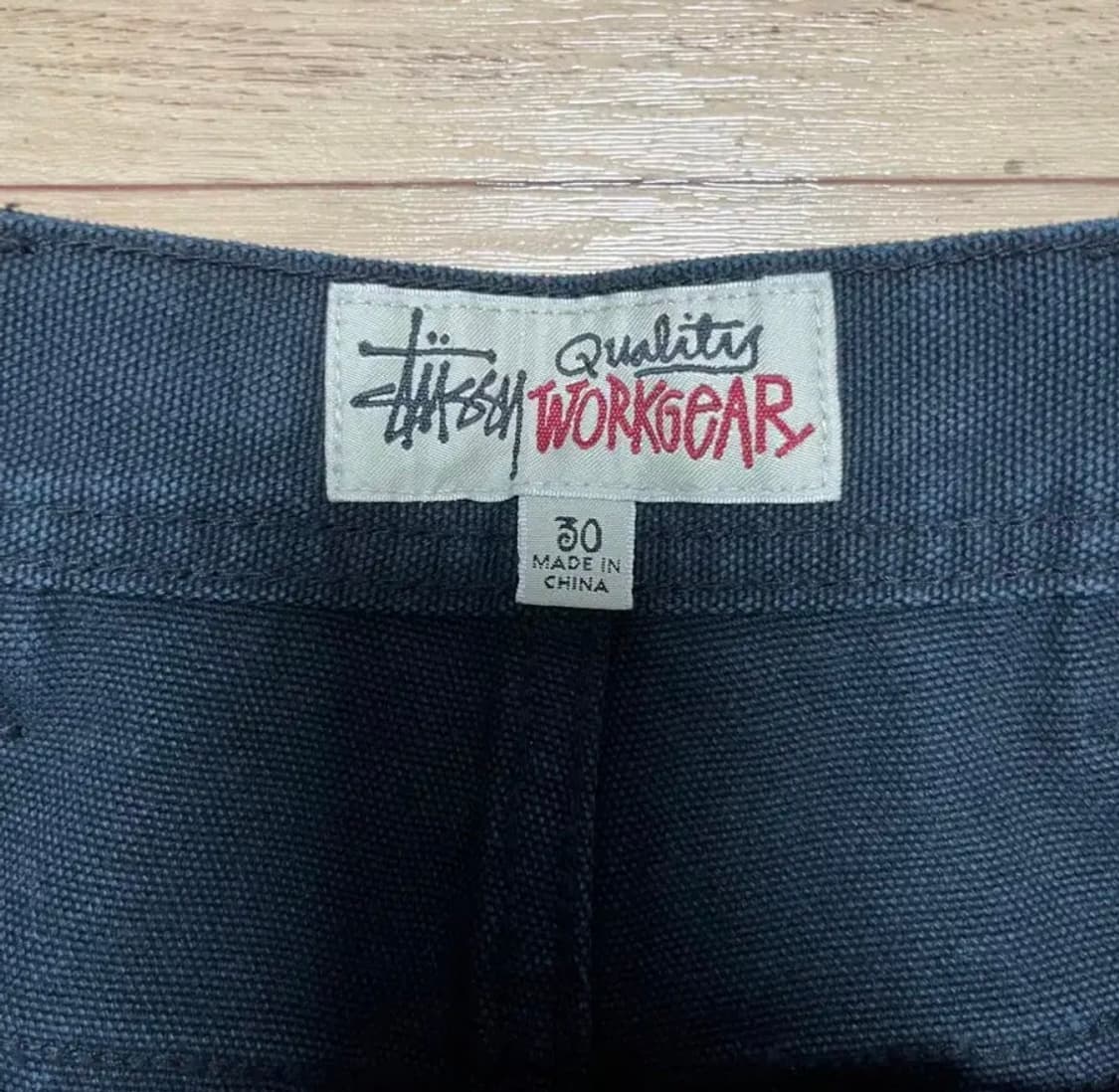 스투시 워시드 캔버스 워크 쇼츠 블랙 30 상품이미지3