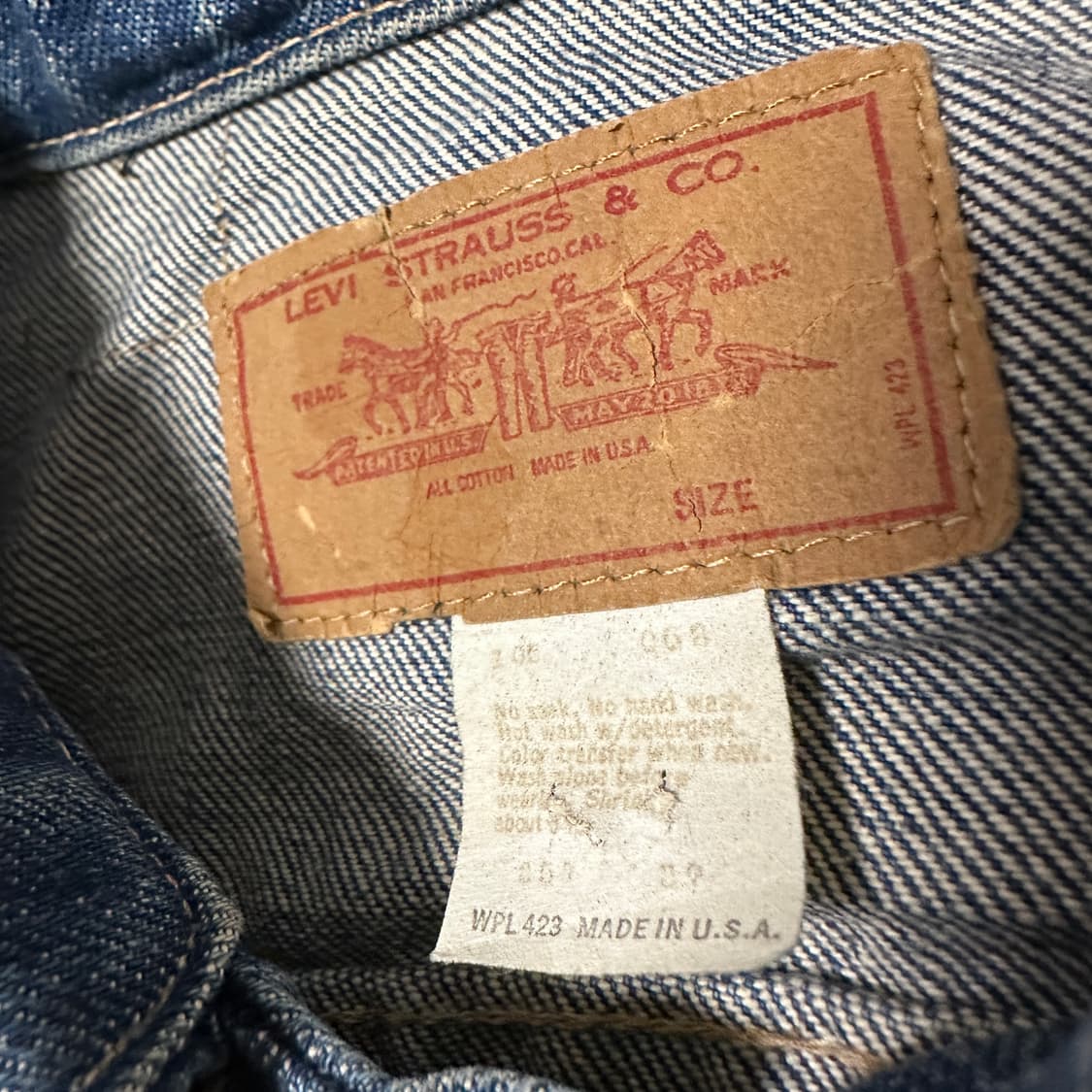 LEVI'S usa made denim jacket 상품이미지3