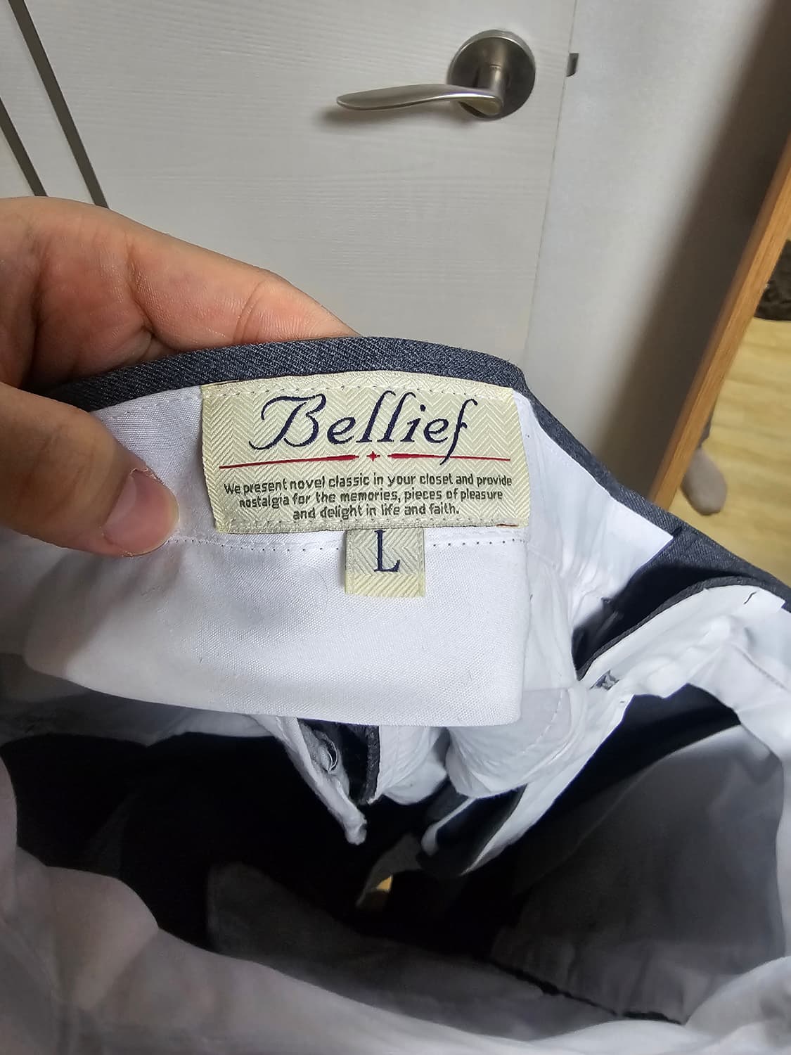 벨리프 그레이 울 슬랙스 상품이미지3