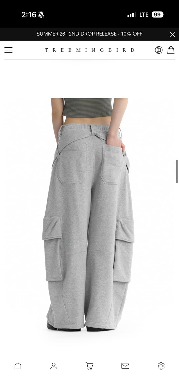 트리밍버드 Utility Belted Cargo Sweat Pants 상품이미지3