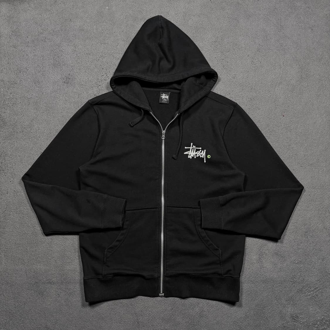 Stussy 스투시 스탁로고 후드집업 상품이미지3