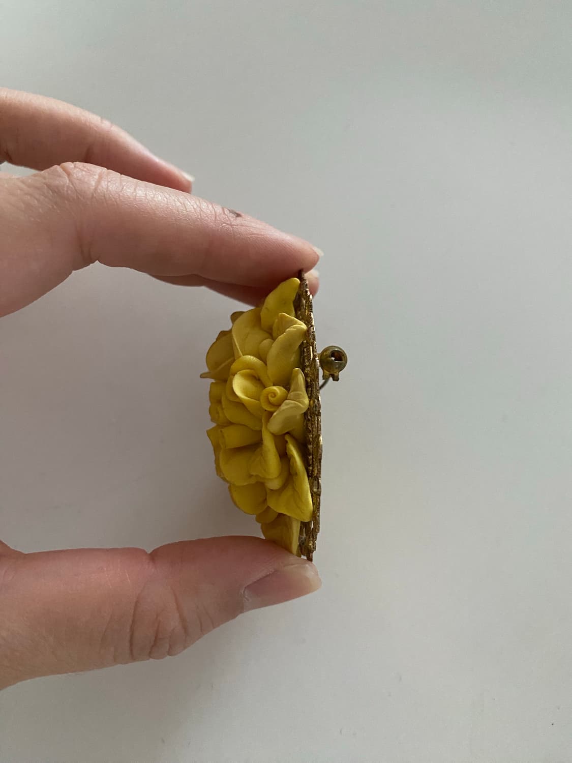 빈티지 노란장미 브로치 상품이미지3
