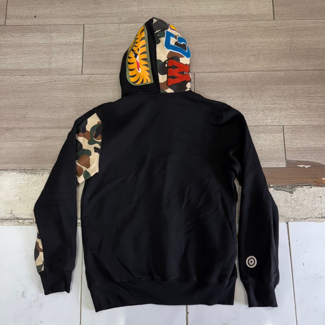 베이프 샤크 후드 집업 XL 상품이미지3