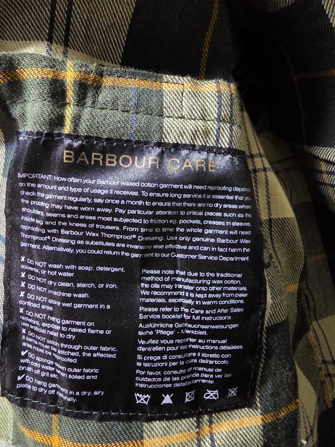 바버 비데일 세이지 왁스자켓 36사이즈 상품이미지5