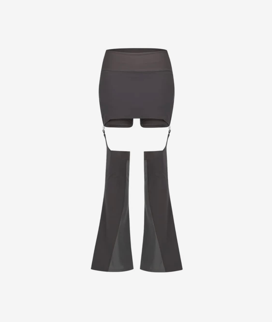 구해요‼️) 오호스 레이어드 패널 스커트 쇼츠 브라운 상품이미지1