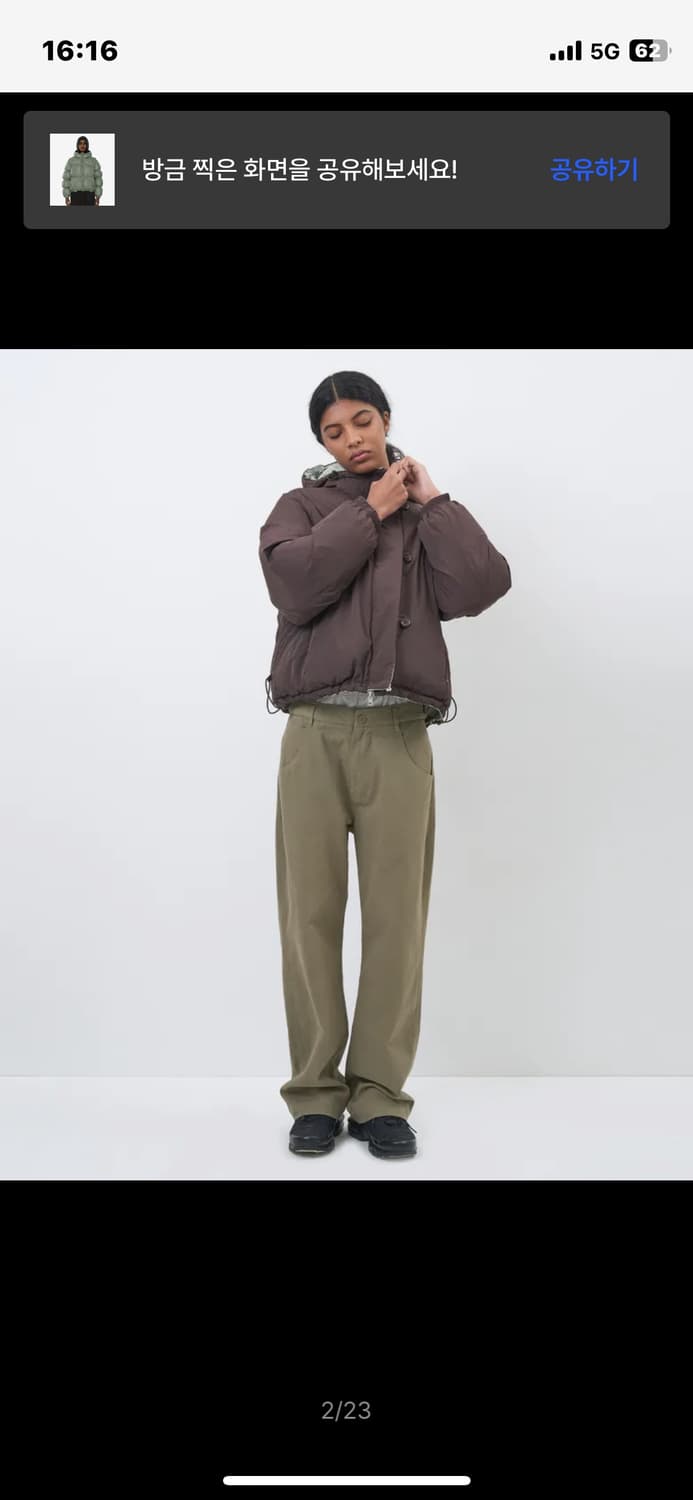 파르티멘토 우먼 리버시블 후디드 패딩 상품이미지6