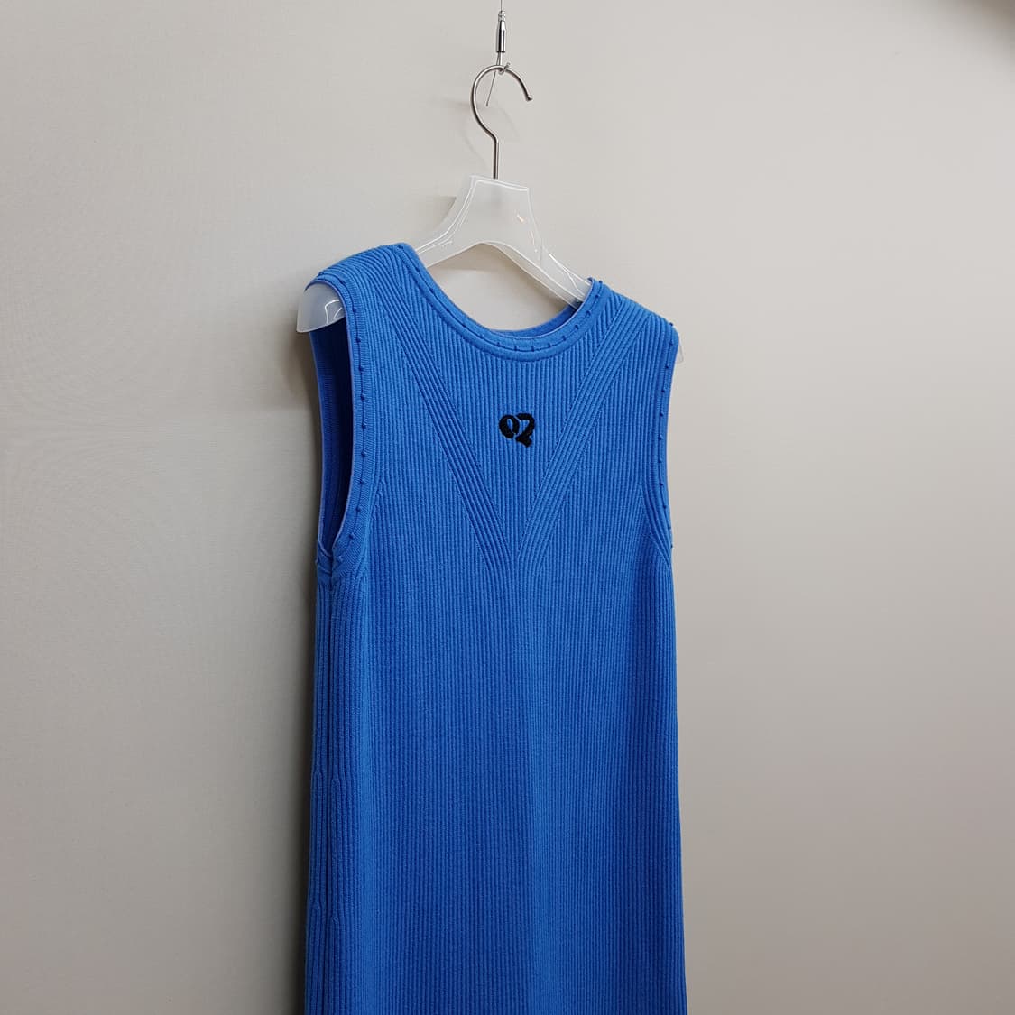 오즈세컨 2022 울소재 리브 니트 원피스 85사이즈 상품이미지3