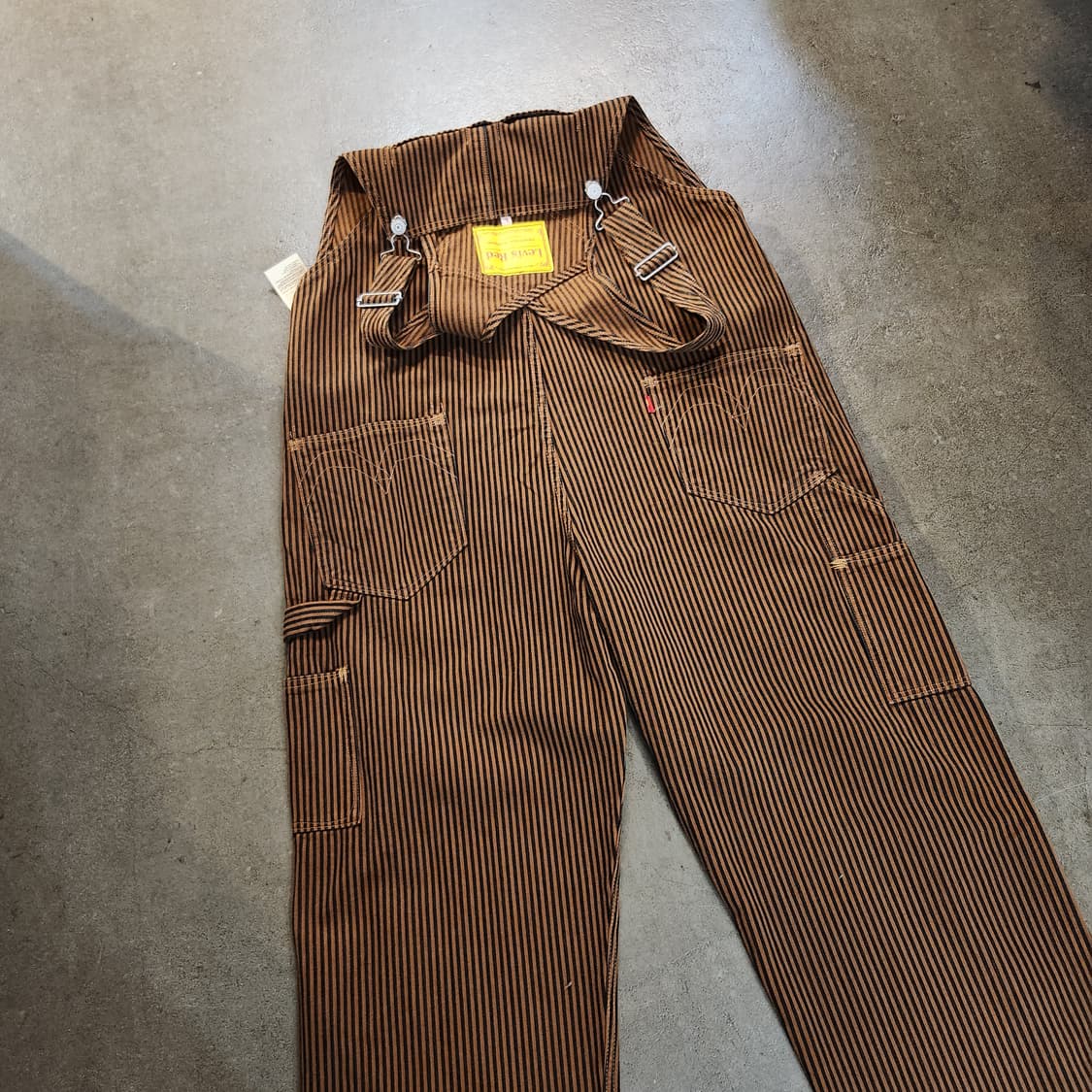 미사용)리바이스 레드탭 히코리 데님 오버롤 멜빵바지 L 상품이미지6