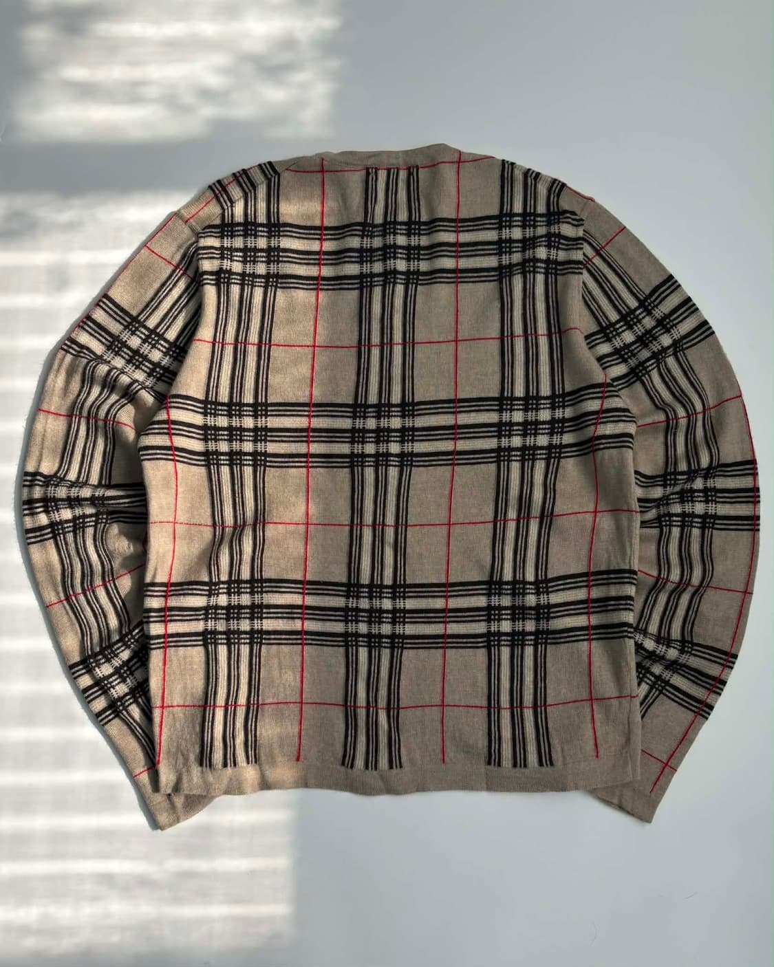 [M] 버버리 노바체크 이태리 울 니트 스웨터 상품이미지2