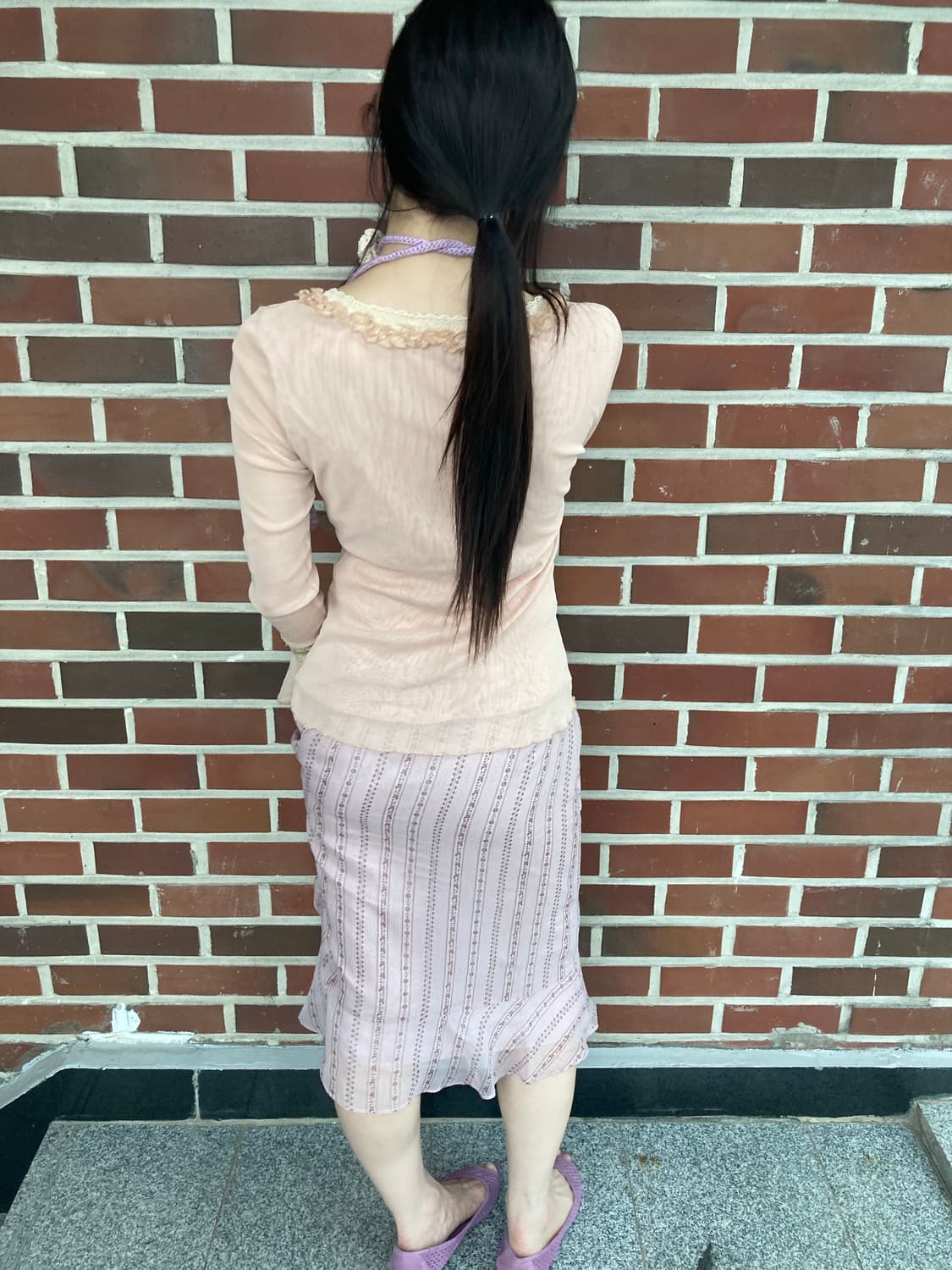 누디살몬 페어리 모리걸 빈티지 코디세트 2pcs 상품이미지8