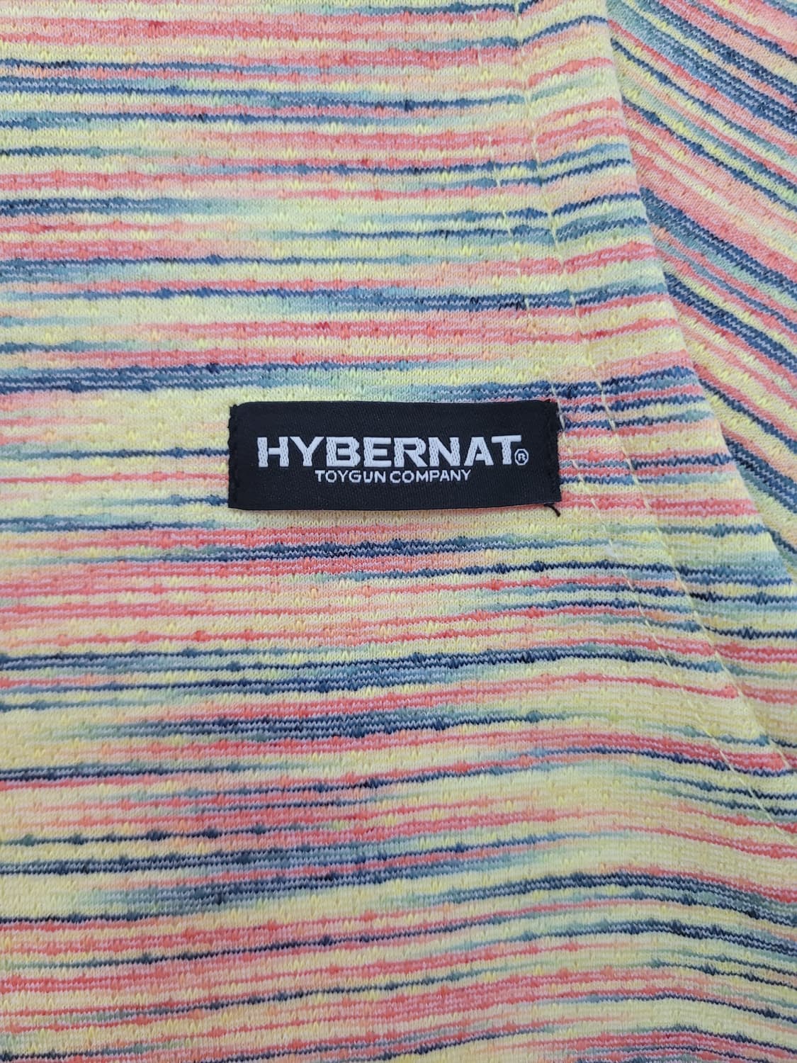 하이버넷 레인보우 더블 숄더 슬릿 하이넥 크롭 티셔츠 택달린새제품 상품이미지4