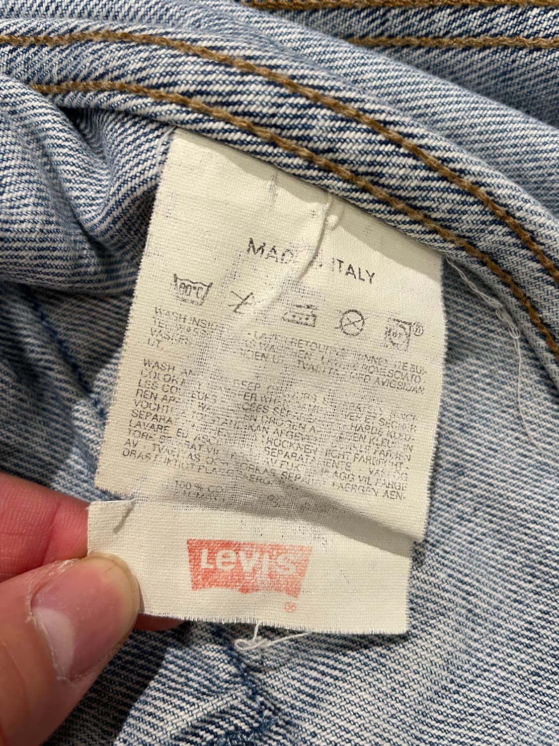 90s made in italy 리바이스 데님 자켓 상품이미지6
