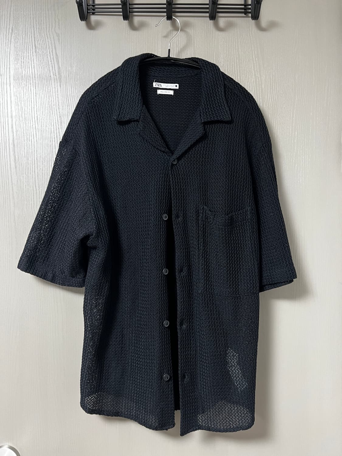 자라 남성 블랙 바캉스 반팔 셔츠 새제품 상품이미지1