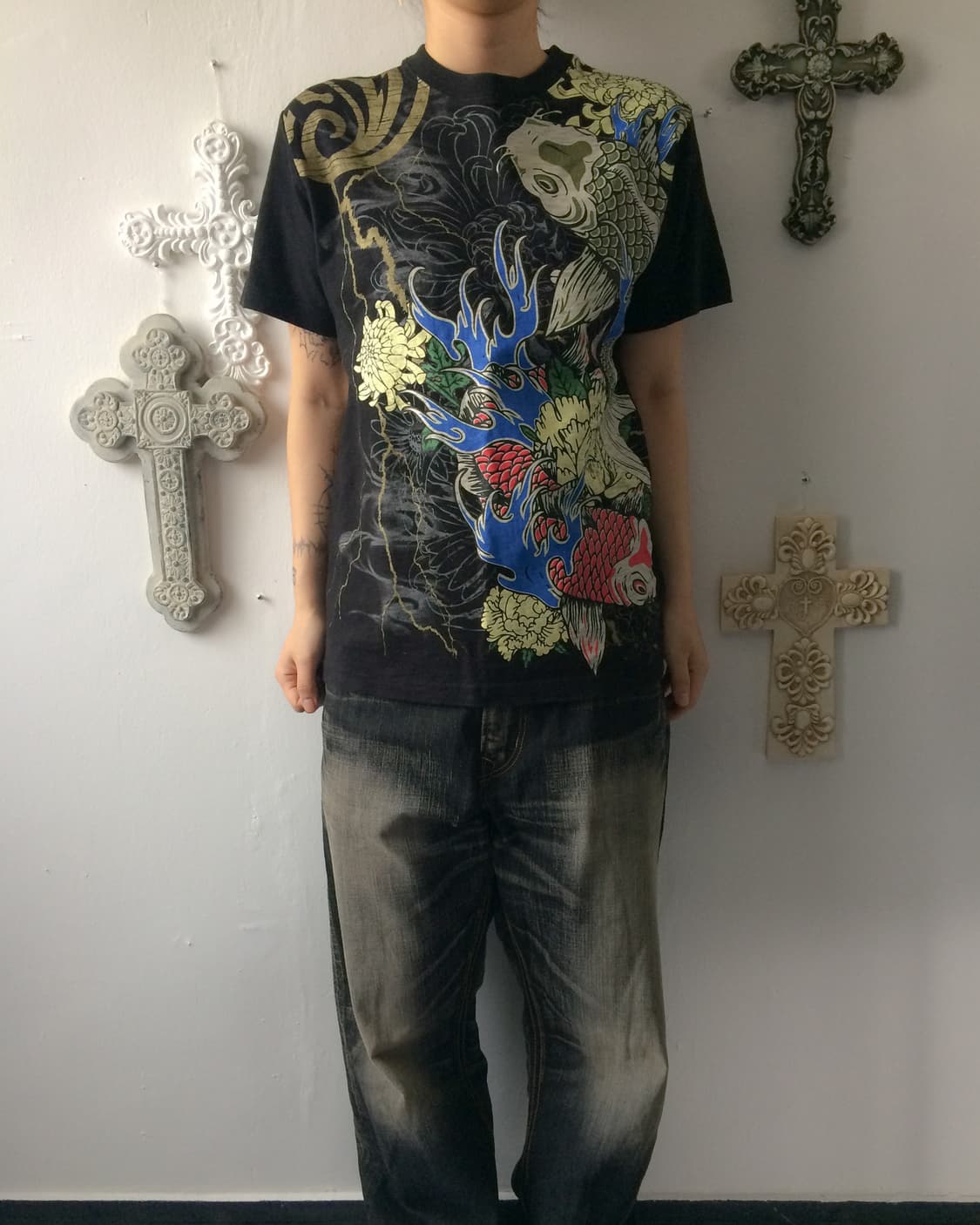 Oriental printing t shirt 상품이미지1