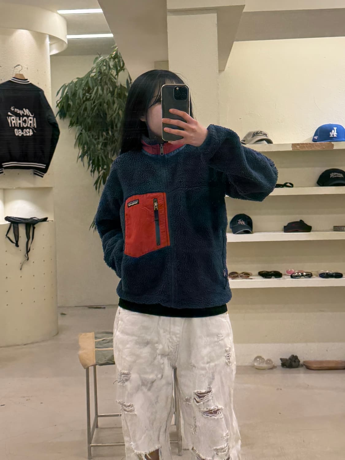 파타고니아 레트로 네이비 플리스 집업 U368 상품이미지1