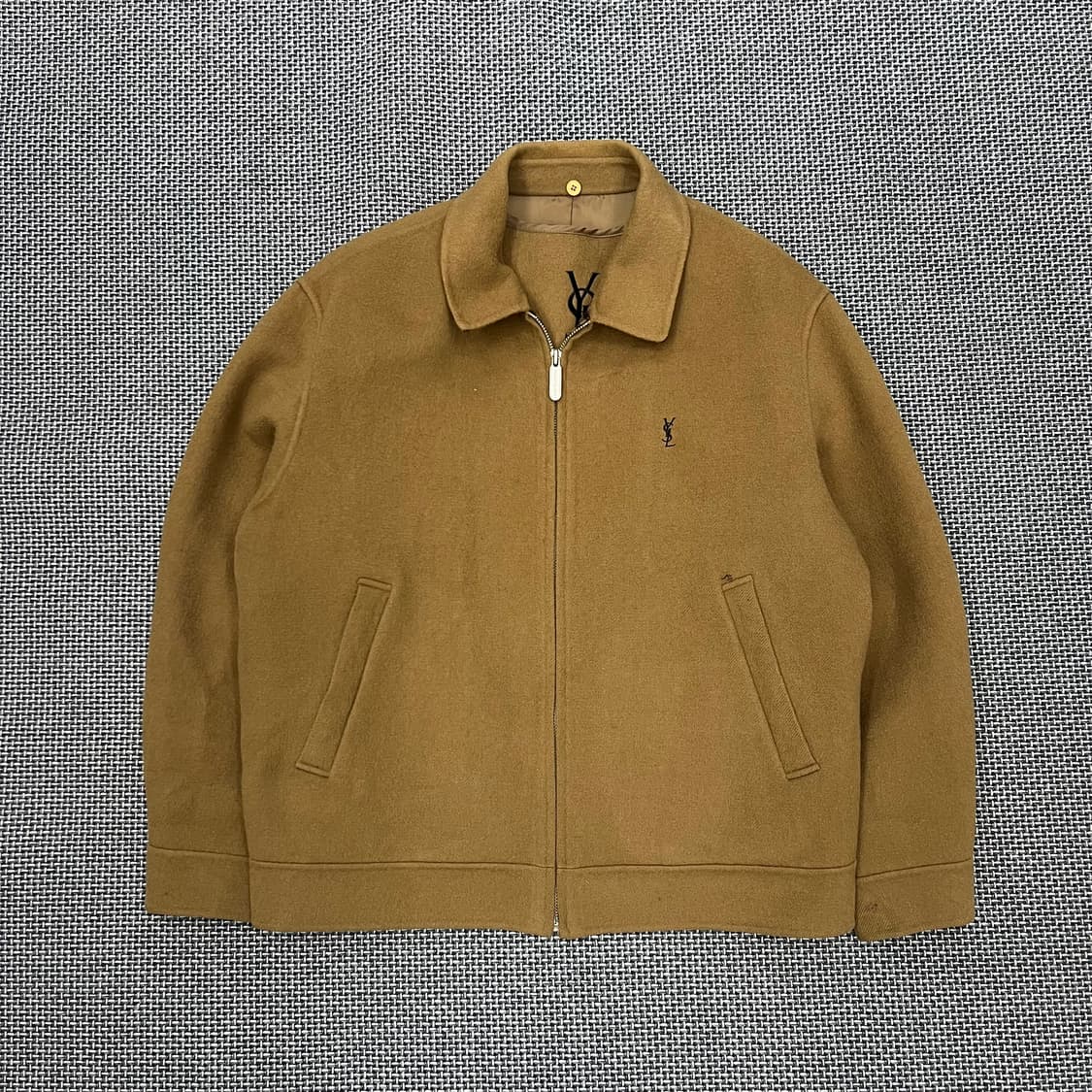 입생로랑 브라운 모직 블루종 95 상품이미지1