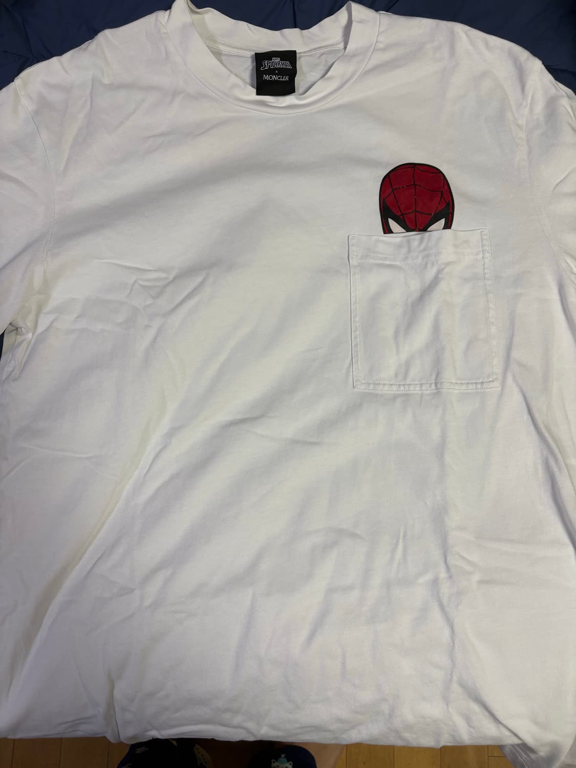 몽클레어 스파이더맨 모티프 티셔츠 화이트 상품이미지2