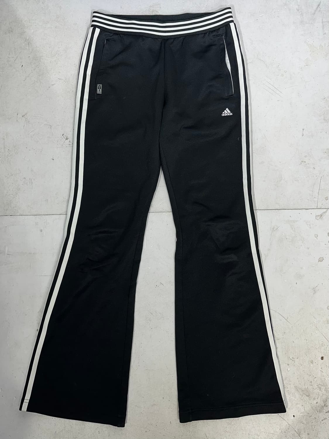 아디다스 블랙 대대장 부츠컷 와이드 트레이닝 팬츠 댄스 추리닝 바지 M 상품이미지4