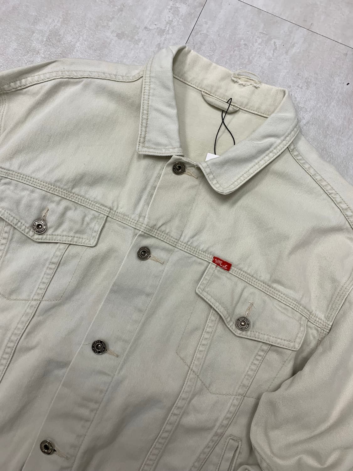 크림색 면자켓 #213 상품이미지2