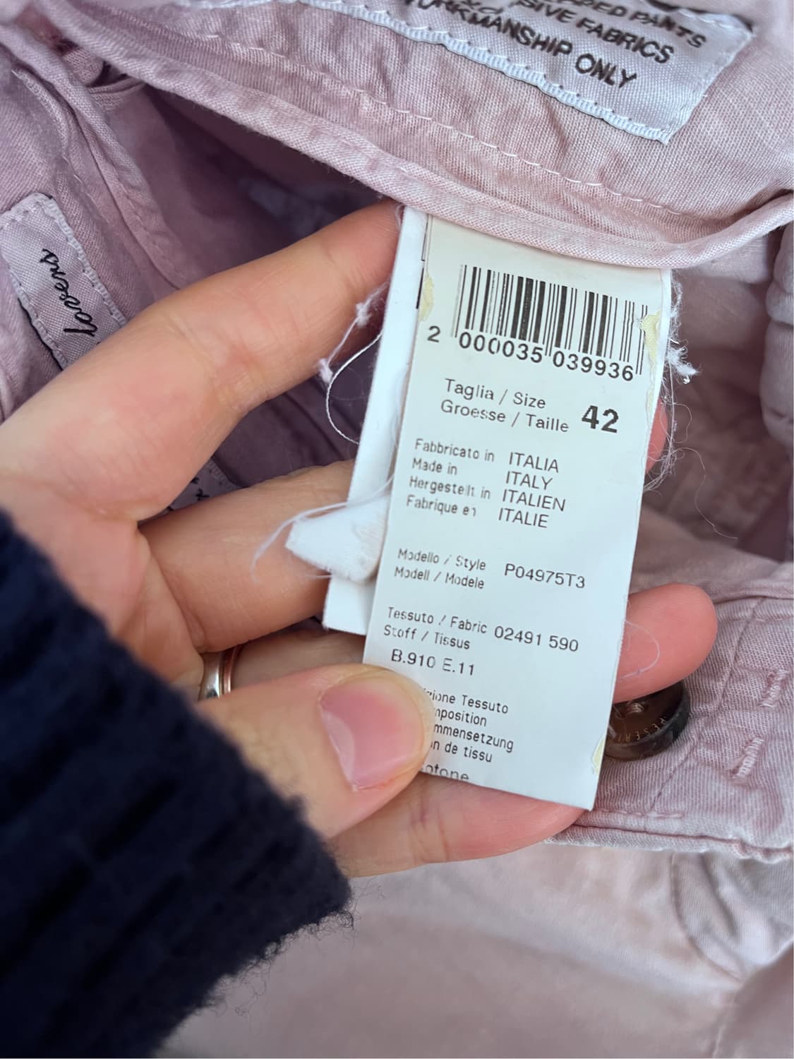 페세리코 이태리 여성 간절기코튼팬츠 42사이즈 상품이미지4