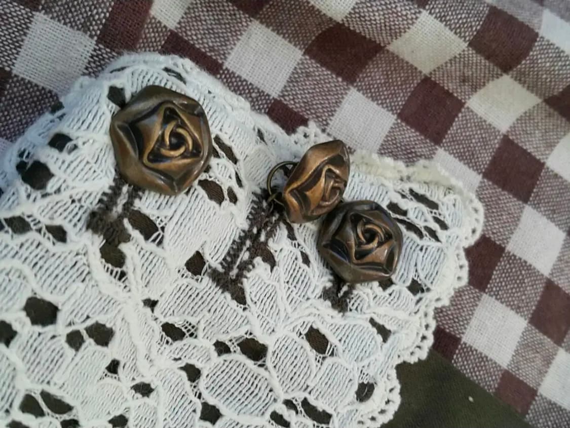 일본빈티지 새제품 axes femme 카키 레이스 바지 상품이미지6