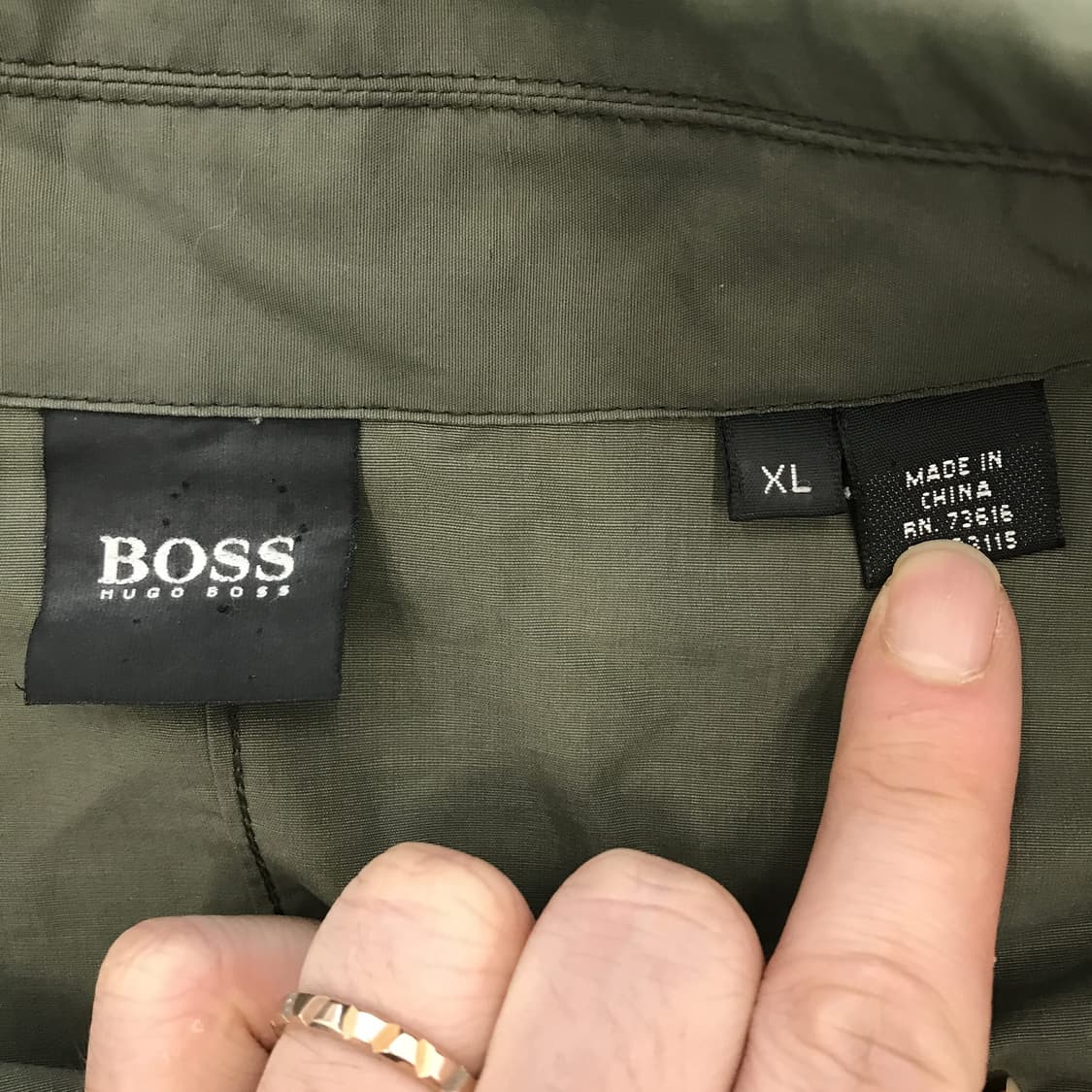 휴고보스 HUGO BOSS 올드 나일론코튼집업 [110] 상품이미지4