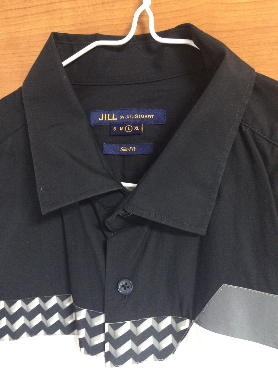 블랙 화이트 패턴 셔츠 상품이미지2