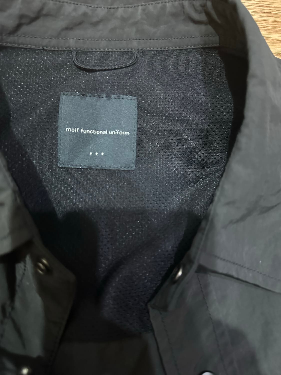 모이프 기어포켓 셔츠3사이즈 블랙 상품이미지2