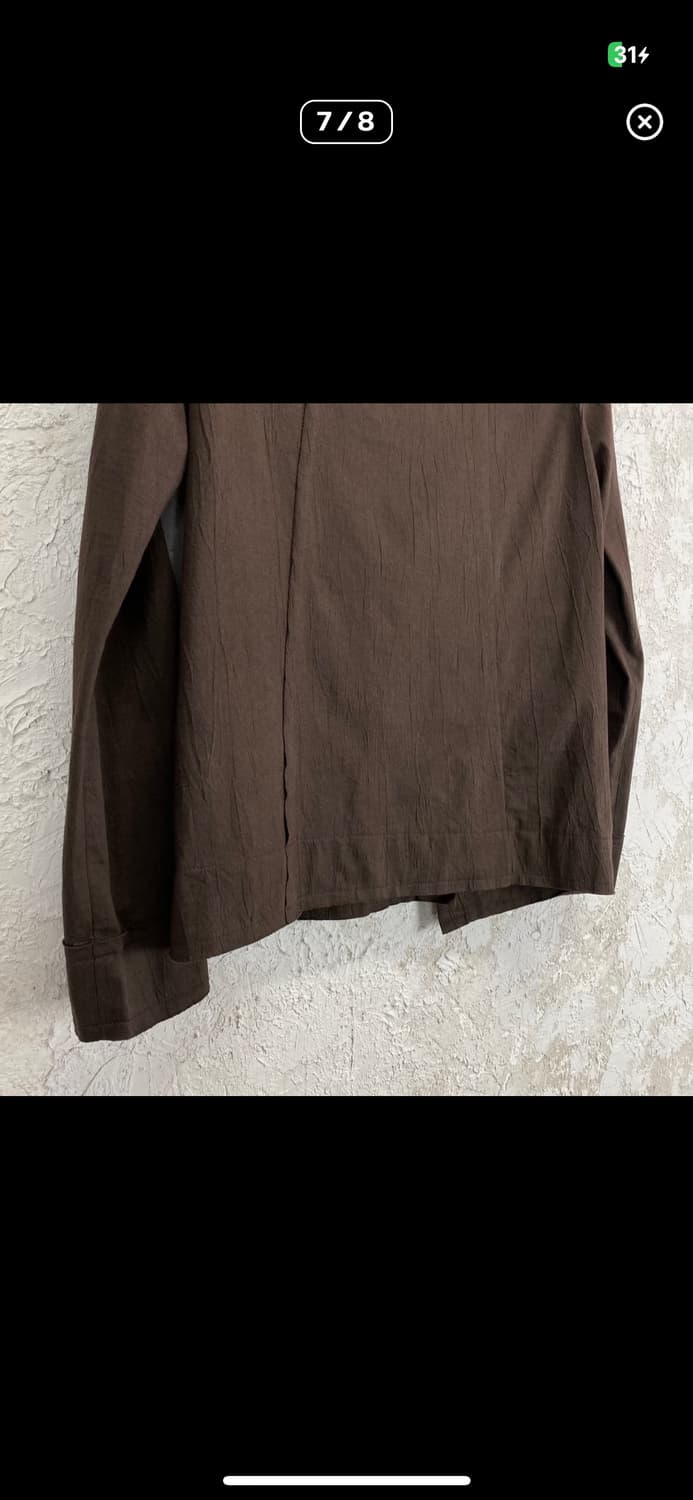 요지 야마모토 애시메트릭 스냅 버틀 컷 오프 자켓 상품이미지5