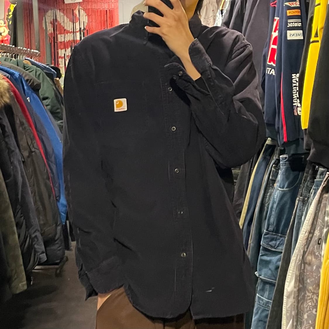 [IM] carhartt 칼하트 딥퍼플 코듀로이 셔츠 상품이미지4