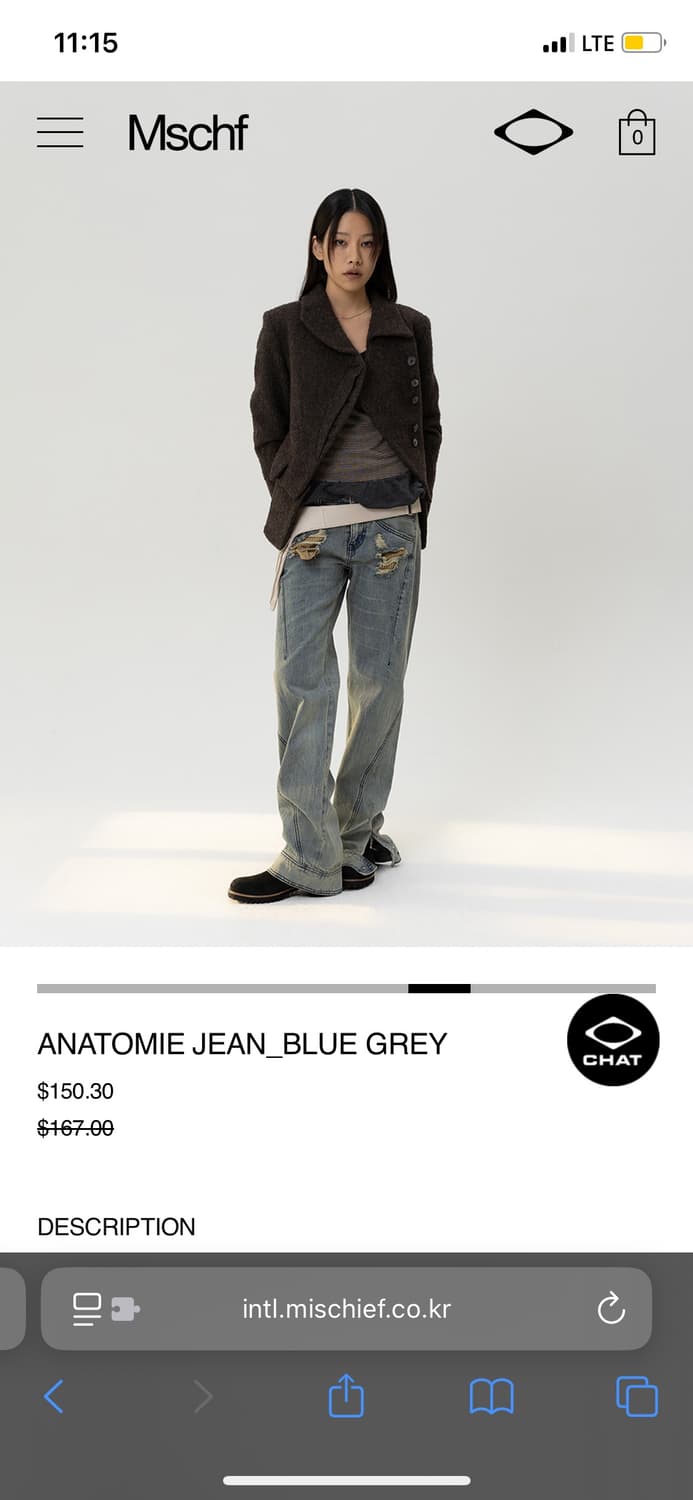 미스치프 ANATOMIE JEAN BLUE GREY S  상품이미지7