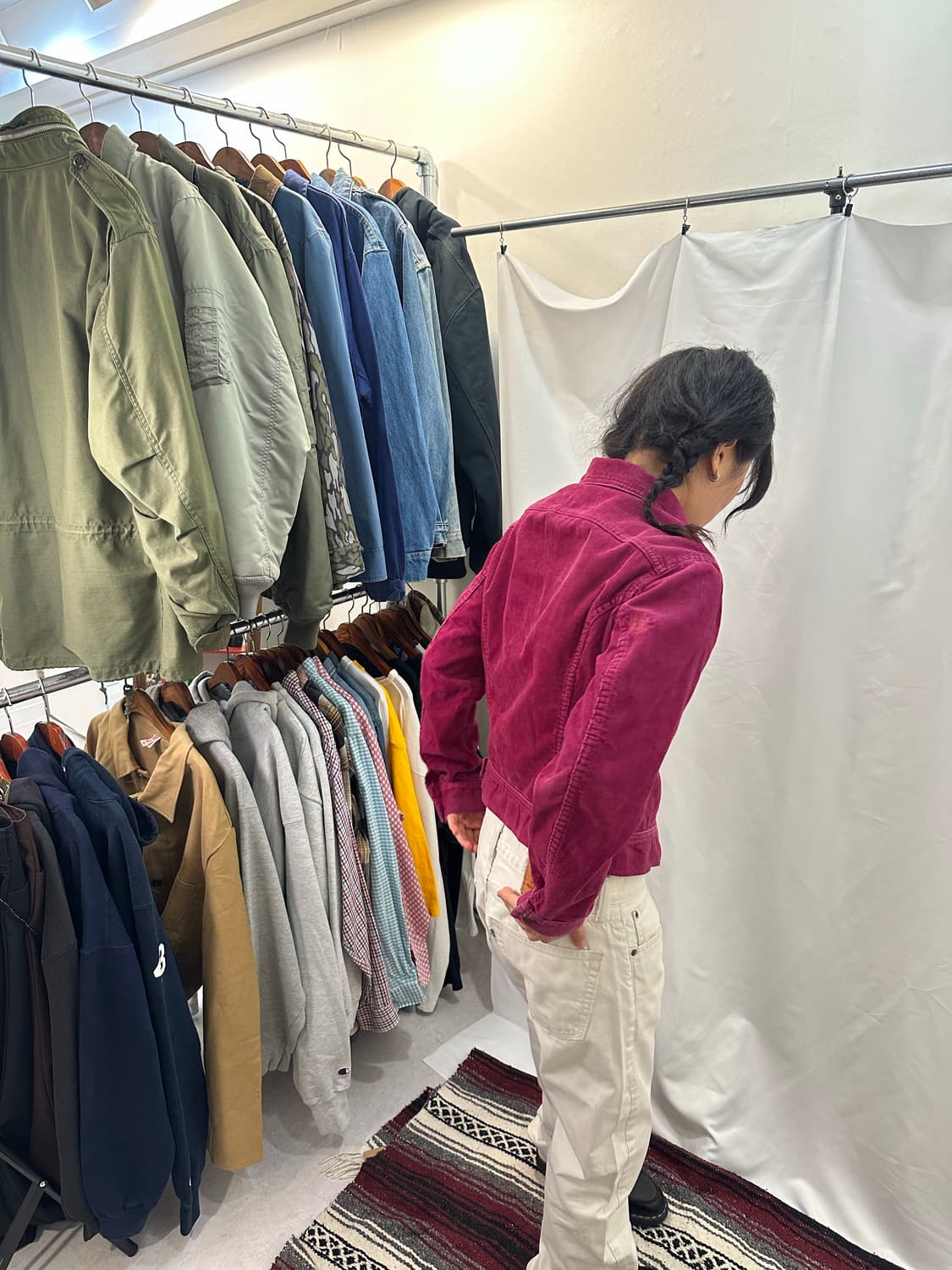 70s LEE corduroy jacket wine color🍷 상품이미지2