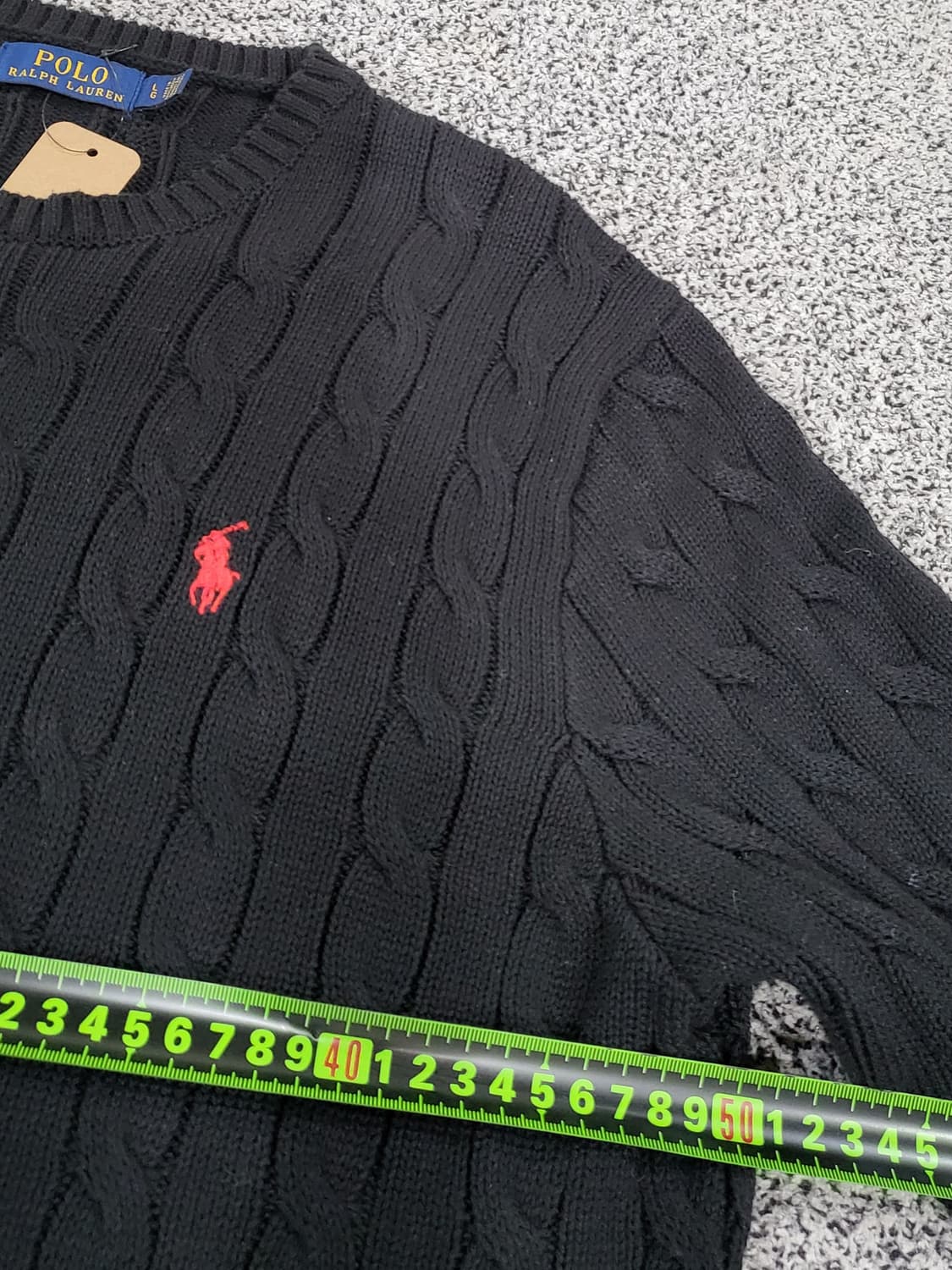 폴로 블랙 니트 스웨터 상품이미지6