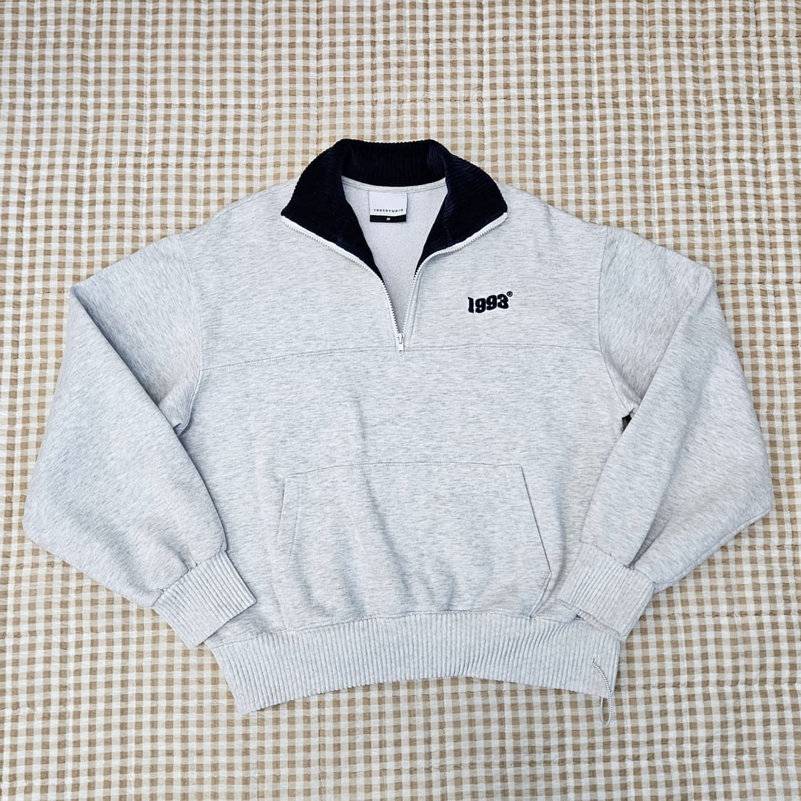 1993스튜디오 오버핏 기모 맨투맨 남자100 상품이미지2