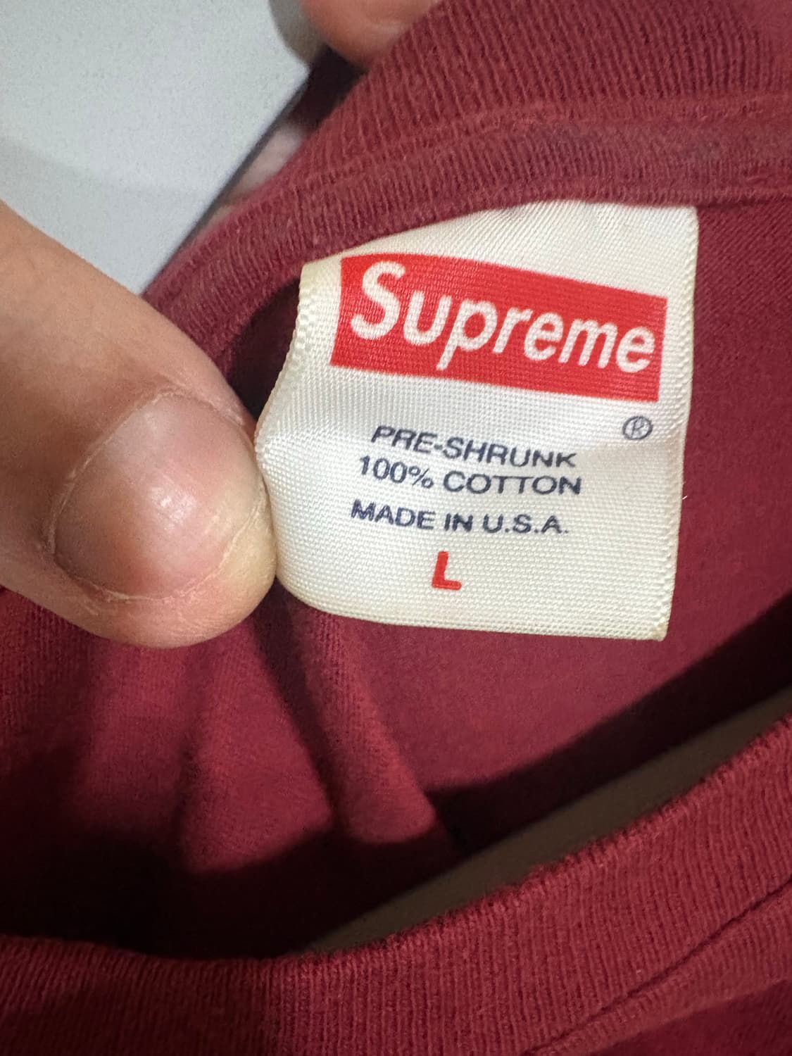 슈프림 아키라 롱슬리브 버건디 라지 상품이미지5