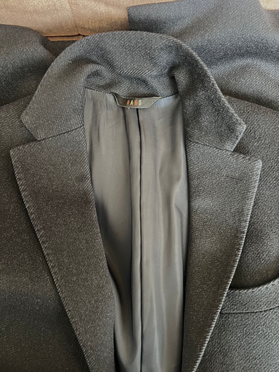 닥스 남성 다크네이비 울캐시미어코트 싱글하프코트 상품이미지5