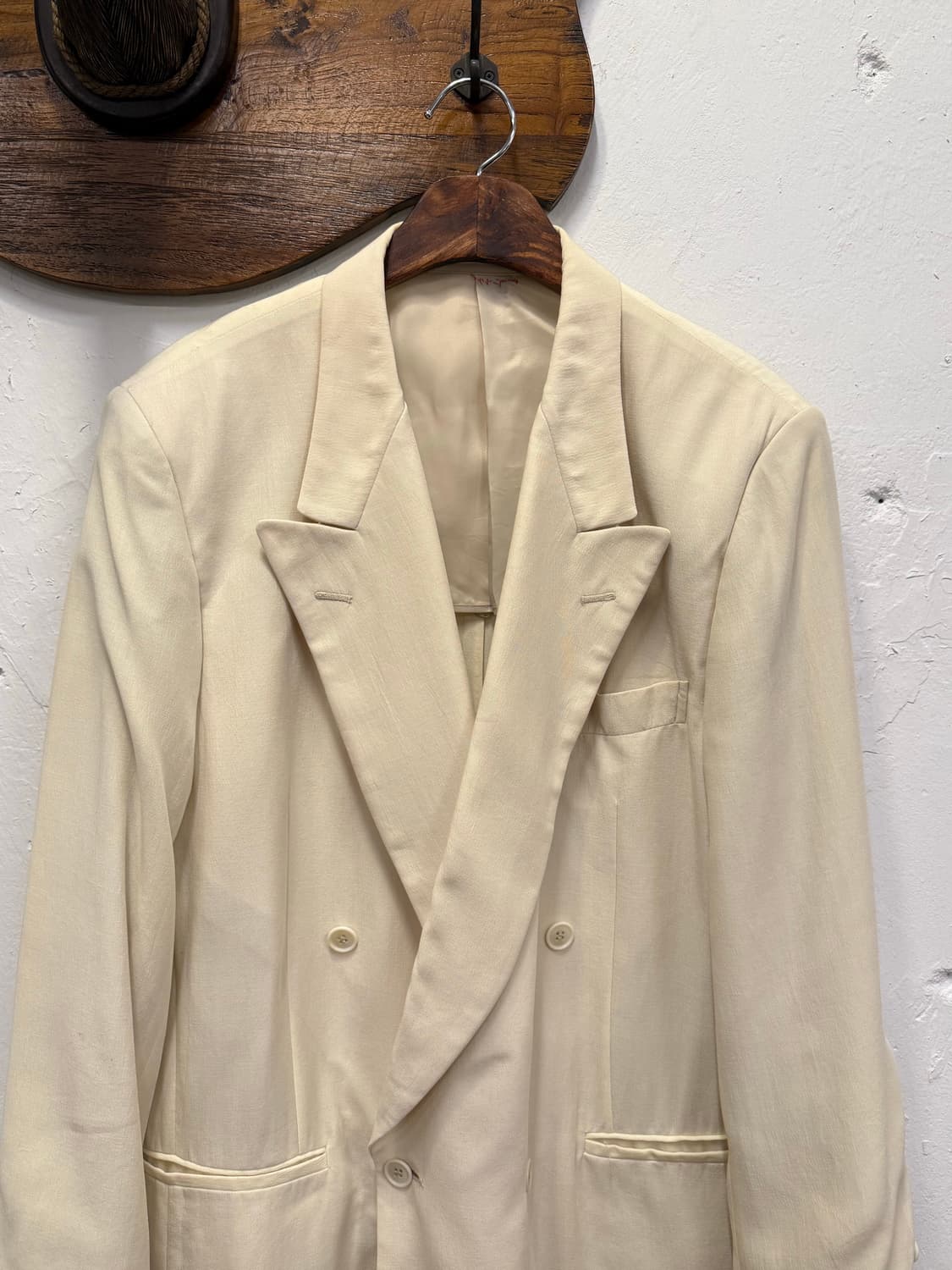  L) LANVIN Paris Double-Breasted Tencel  상품이미지2