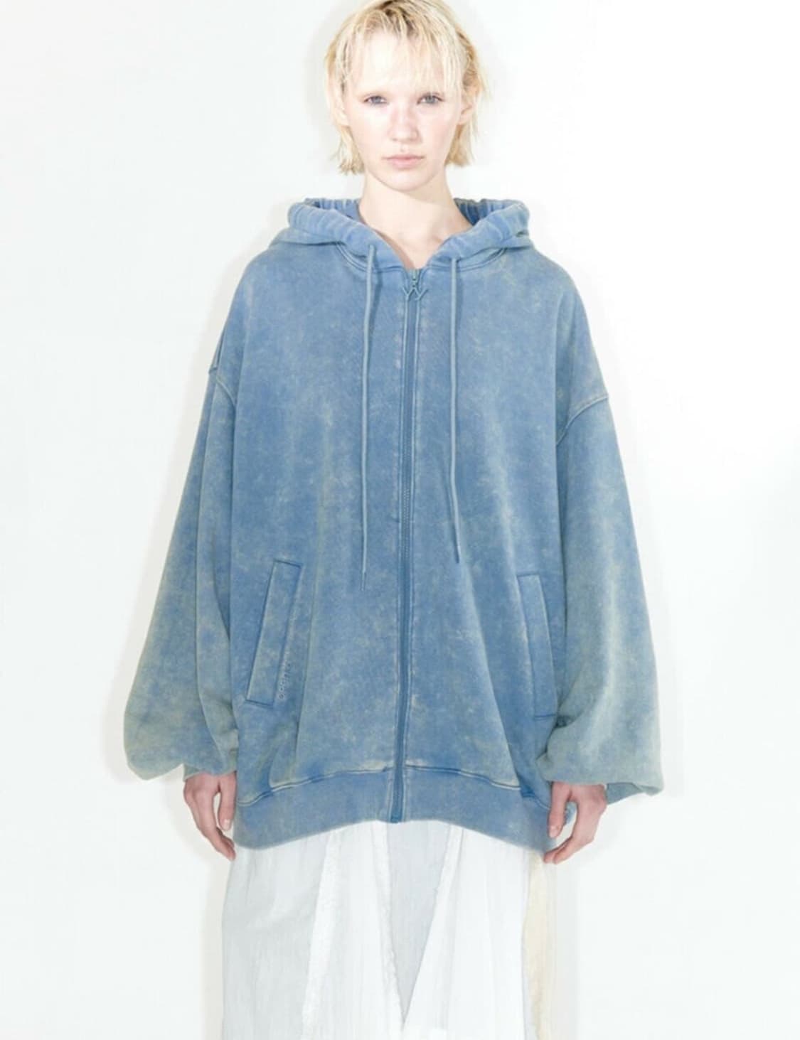 오픈와이와이 와이드 박스 후드집업 S/M 상품이미지1