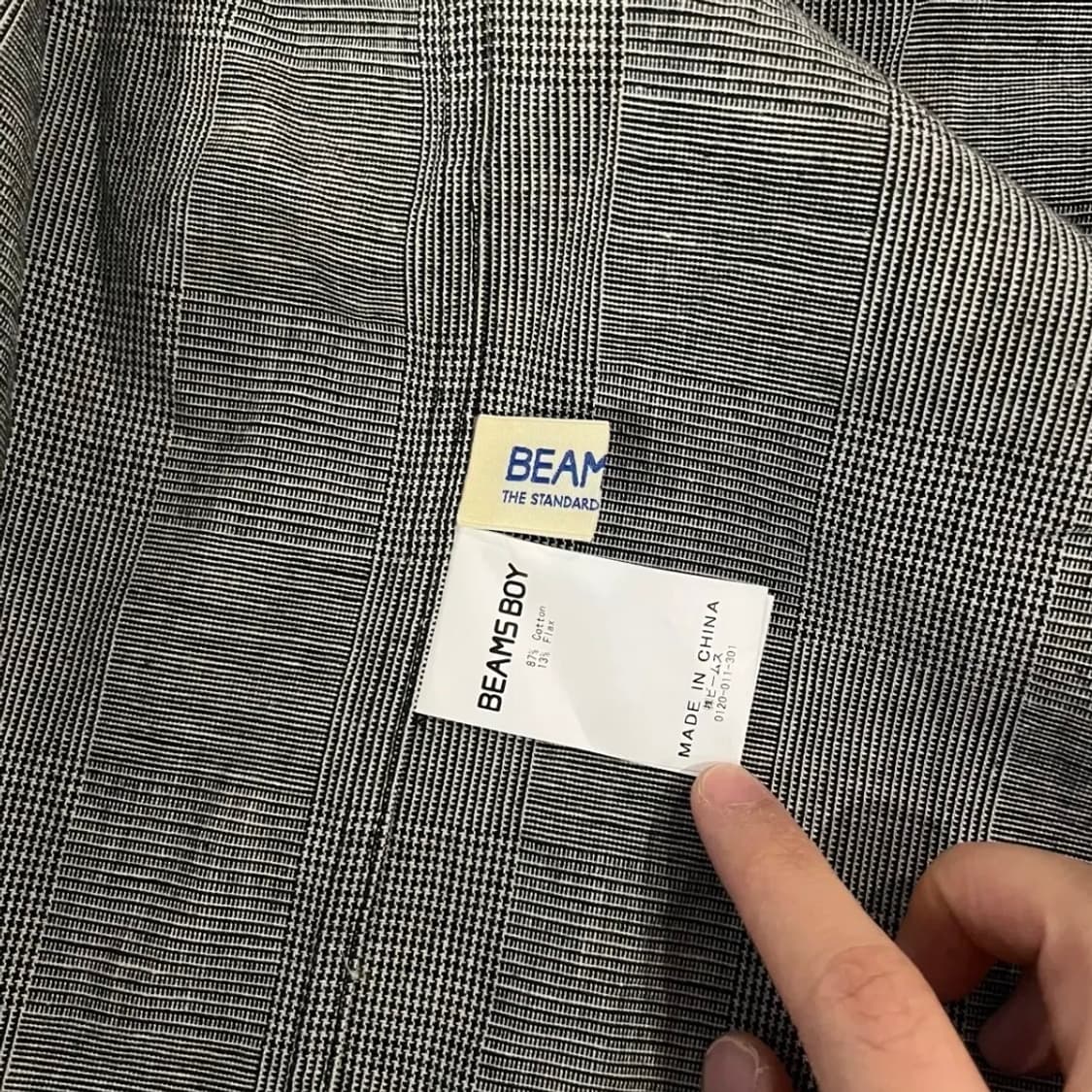 [빔즈보이] 체크 뷔스티에 끈나시 블라우스 상품이미지4