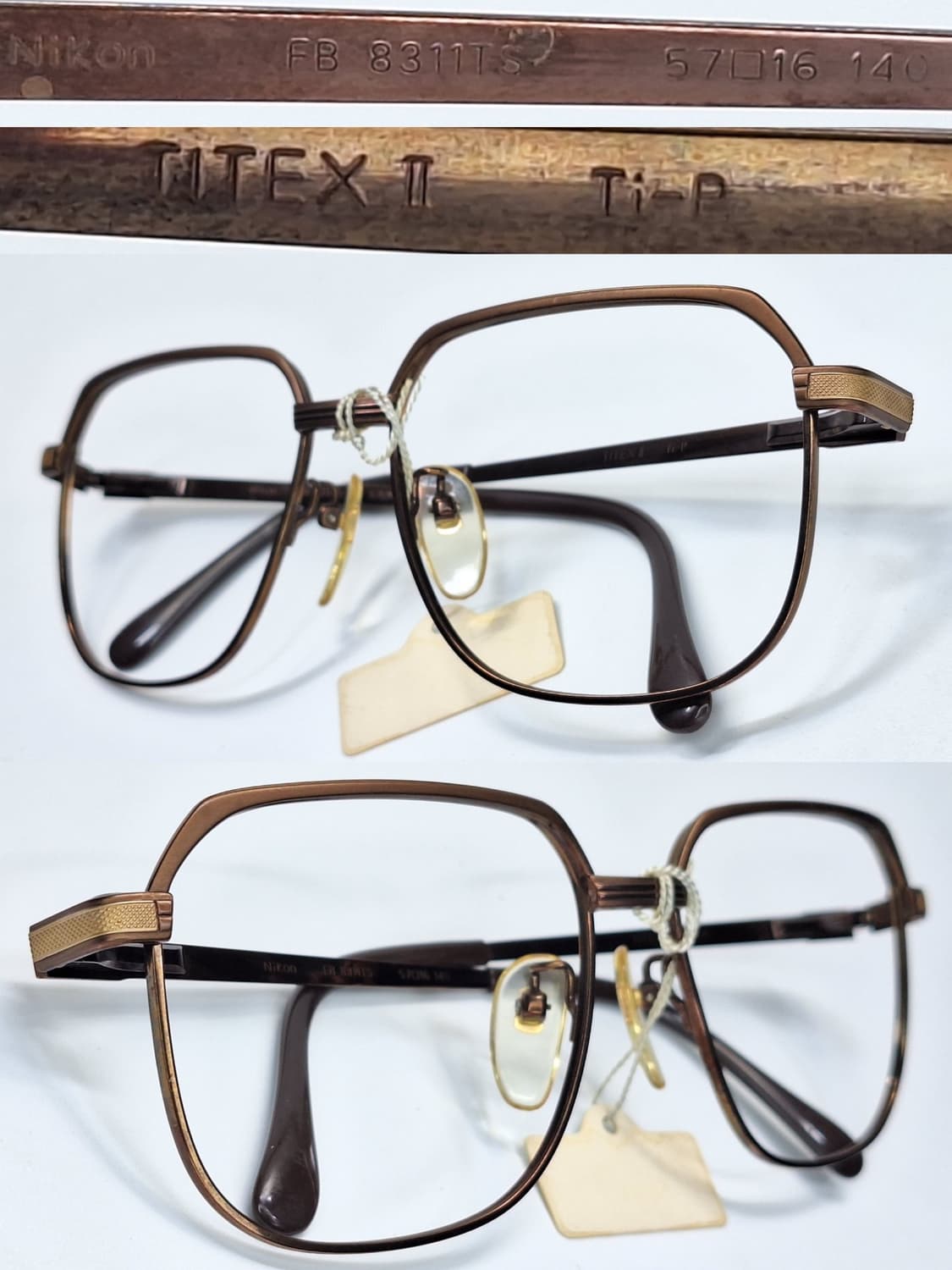 니콘 FB 8311TS 안경테 57mm 순티타늄/일본빈티지 데드스톡 레어 상품이미지8
