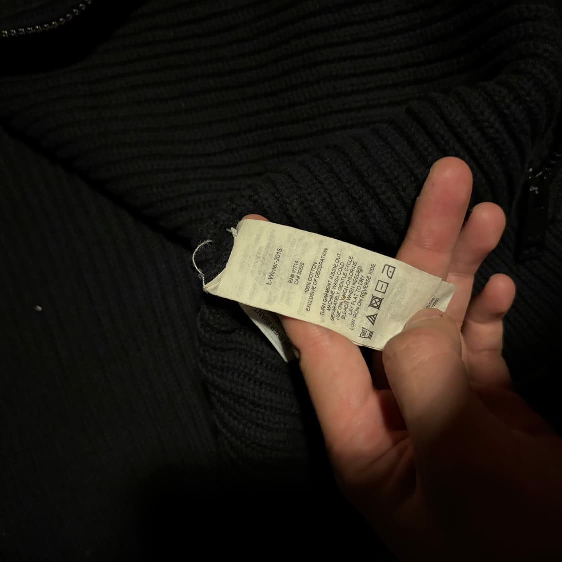 2015 fw armani exchange 슬림핏 집업 니트 상품이미지5