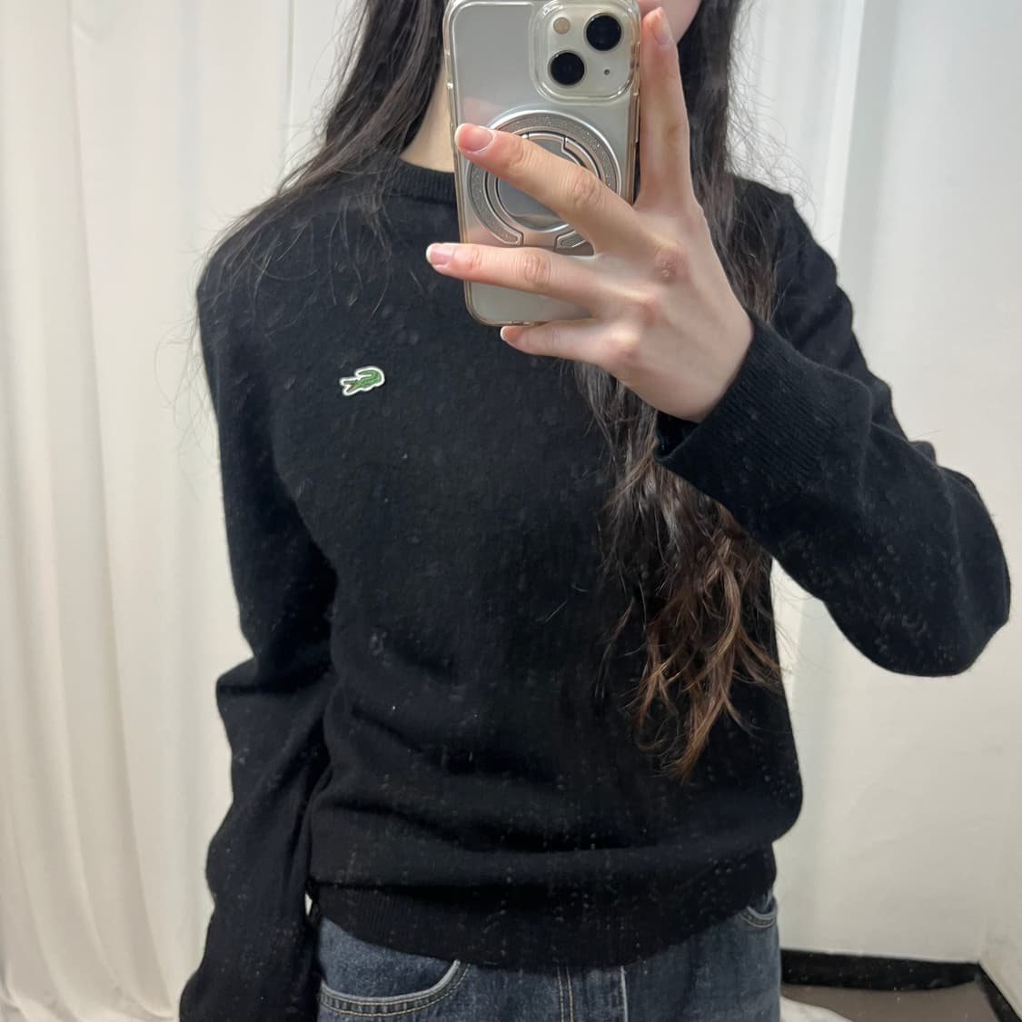 Lacoste Black Wool Knit 상품이미지3