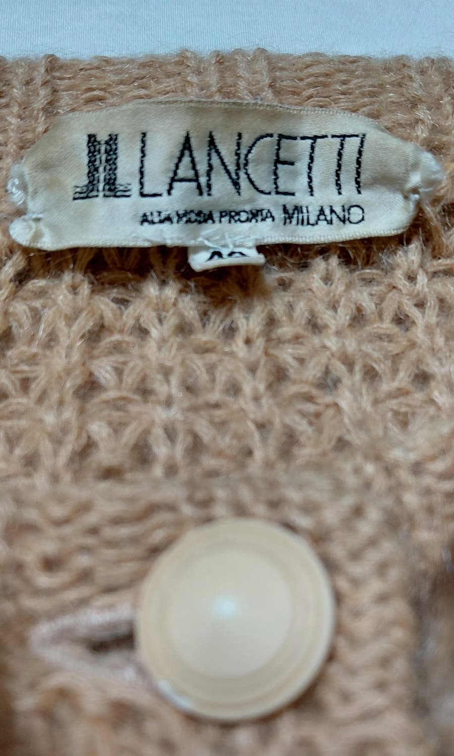 이탈리아 란체티(LANCETTI) 리얼 퍼 트리밍 울 가디건 상품이미지5